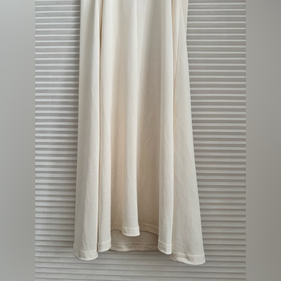 Zimmerman Spaghetti Strap V Neck Midi Slip lace trim Dress Cream / Ivory size 0 - Picture 12 of 16